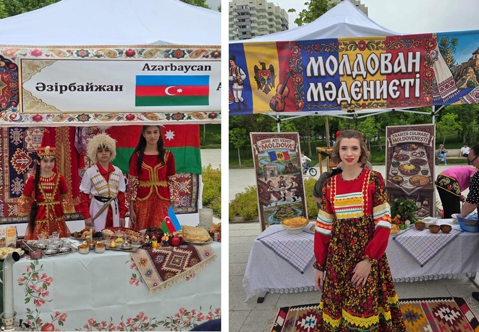 разные народы живут в Алматы