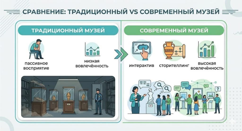 Традиционный и современной музей
