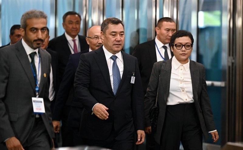 Садыр Жапаров на саммите