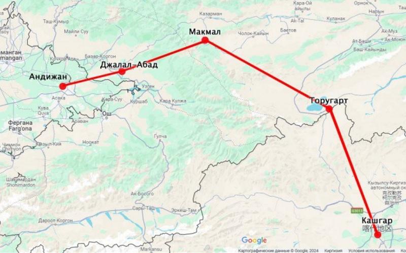 железная дорога "Китай – Кыргызстан – Узбекистан"