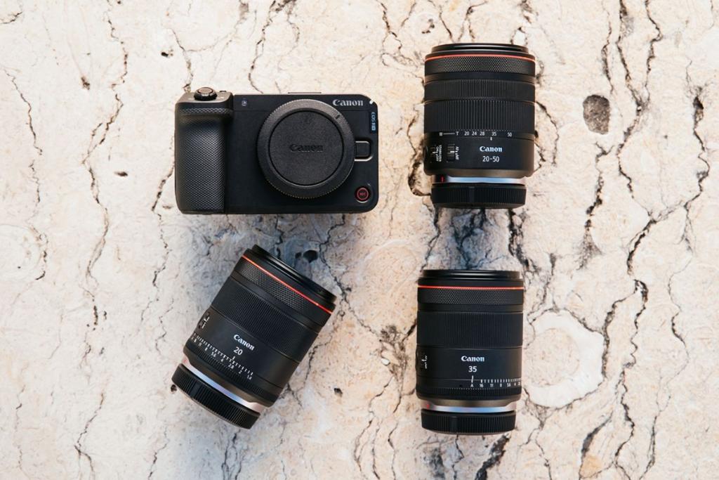 камера EOS R6 V и объектив RF 20-50MM F4L IS USM PZ