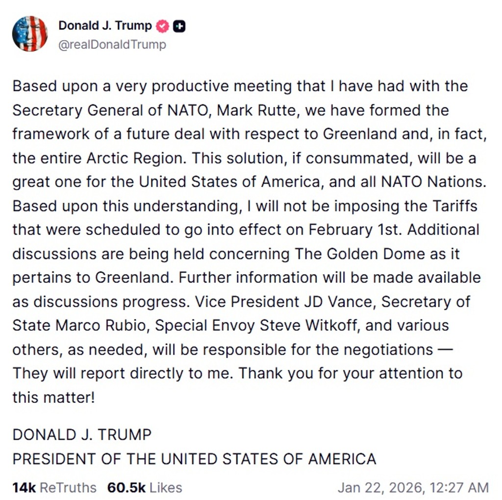 Заявление Трампа по Гренландии и НАТО