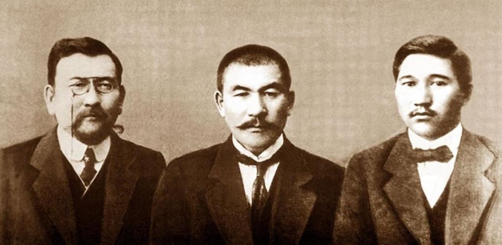 Основатели газеты Казах Байтурсынов Букейханов Дулатов 1913 - Cronos.Asia