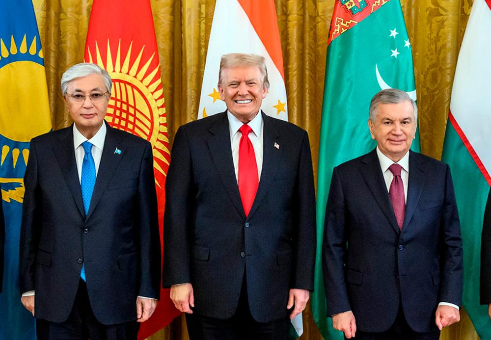 Касым-Жомарт Токаев, Дональд Трамп, Шавкат Мирзиёев